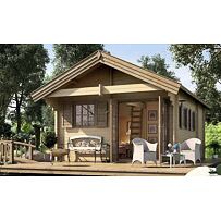 Luxuriöses Gartenhaus 4 × 5,5 m, aus Holz WEKA 155.4356.30.0