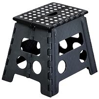 Klapphocker, Kunststoff, schwarz/weiß KESPER 70734