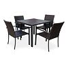 Garten-Essgruppe – Tisch Viking M + 4x Stuhl Wicker Pat NOELA 34570499