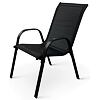 Ramada Stapelbarer Gartenstuhl, Stahl/Textil, schwarz NOELA 34570101