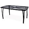 Lana steel ZWMT-24 Gartentisch, 150 × 90 cm, Stahl, schwarz NOELA 34570231