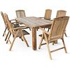 Gartenmöbel aus Holz – Tisch Garden III + 6x Stuhl America, Teak NOELA 345982