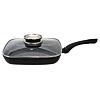 Belugo Grillpfanne mit Glasdeckel und Aromaknopf 28×28 cm ELO 59828