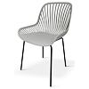 Gaby Designstuhl, Polypropylen/Stahl, grau, 4er-Set NOELA 34570106