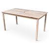 Lucy Premium Gartentisch, 140 x 80 cm, Akazie, grau NOELA 3451931