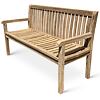 Kingsbury Gartenbank, 150 cm, Teak, hellbraun NOELA 3459355