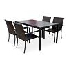 Garten-Essgruppe – Tisch Viking L + 4x Stuhl Wicker Pat NOELA 34570514
