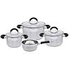 Black Steam Topf-Set 4-tlg., Edelstahl ELO BASIC 50904