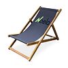 Klappbarer Strandstuhl, Akazie, Anthrazit NOELA 3450419
