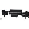 Salemo 3 seater Gartenmöbel-Set, Graphit KETER 236634