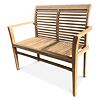 Stucking/New Stapelbare Gartenbank, 115 cm, Teak, hellbraun NOELA 3457090