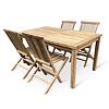 Gartenmöbel aus Holz – Tisch Garden I. + 4x Sessel Clasic, Teak NOELA 3459171
