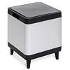 Berlino Mülleimer 40 l, Schwarz/Aluminium DEA HOME Z0470RAA10400