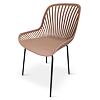 Gaby Designstuhl, Polypropylen/Stahl, rosa, 4er-Set NOELA 34570107