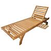 Wawe Verstellbare Gartenliege, Teak, hellbraun NOELA 345755