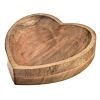 Schale Herzform 20 x 20 x 7 cm, Mangoholz INDECOR X13069