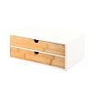 Organizer mit zwei Fächern, 33 x 21 x 13,5 cm, Bambus KESPER 58955