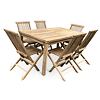 Gartenmöbel aus Holz – Tisch Garden I. + 6x Sessel Clasic, Teak NOELA 3459172