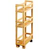 Regal mit Rollen 15 x 74 x 36 cm, Bambus KESPER 24860