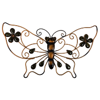 Schmetterling Metall mit Strasssteinen mittel 43 x 26 cm Prodex A00220