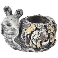 Ebi Blumentopf Schnecke 30 x 23 x 23 cm, Keramik, Steinoptik INDECOR X14121
