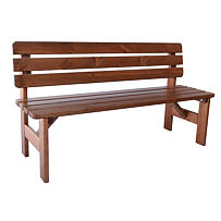 Viking Gartenbank 180 cm, braun ROJAPLAST 151/14