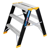 PROFI MAX 5303 Beidseitige Stehleiter 2x3 Sprossen, Aluminium VENBOS VEN.5303