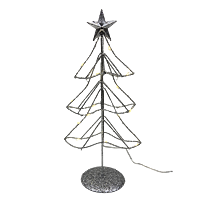 Baum mit Stern LED silber 30 cm Prodex X107050