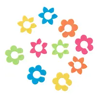 Glasmarkierer Blumen 10 Stück, thermoplastisches Gummi ORION 832910
