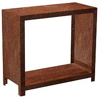 Stora Garten-Holzlager 80 x 80 x 40 cm, corten CORGARDEN 1038