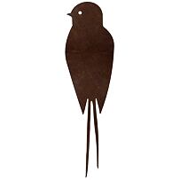 Gartendekoration Schwalbe 1, 20 x 5 cm, Corten CORGARDEN 1044