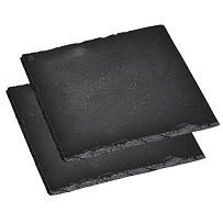Servierplatten 2 Stk., 20 x 20 cm, Schiefer KESPER 38109