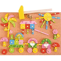 Steckspiel mit Formen, rosa WOODY 102191101
