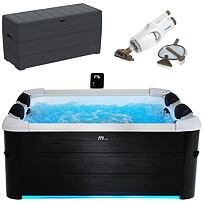 SET Oslo PLUS XXL F-OS063WP Whirlpool 1150 l MSPA +  ProSpa Vac Pool-Bodensauger + Durabox Gartenbox