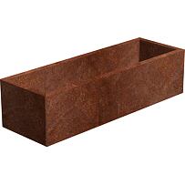 Line Gartenpflanzkübel 40 x 90 x 30 cm, Corten CORGARDEN 1005