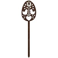 Gartendekoration Osterei 1, 51 x 14 cm, Corten CORGARDEN 1063