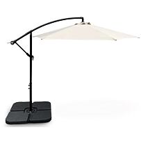 Hook Sonnenschirm mit Beschwerung Ø 3 m, beige NOELA 3457095 + 3457097