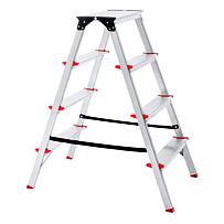 Beidseitige Trittleiter 2×4 Sprossen, Aluminium VENBOS VEN.3304