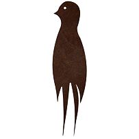 Gartendekoration Schwalbe 2, 20 x 5 cm, Corten CORGARDEN 1045