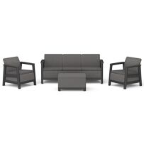 Zestaw mebli ogrodowych Scandi Linea 3 Seaters Set, Mountain Grey/Grafit KETER 270923