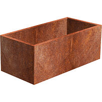 Line Gartenpflanzkübel 60 x 120 x 50 cm, corten CORGARDEN 1007