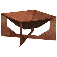 Vento Gartenfeuerstelle 50 x 50 x 30 cm, Corten CORGARDEN 1014