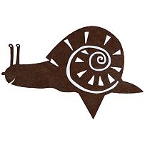 Gartendekoration Schnecke 28 × 19 cm, Corten CORGARDEN 1051