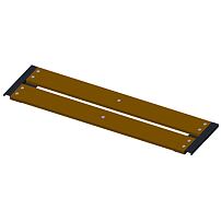 Gara Gartenbank 120 × 30 cm, Edelstahl, Anthrazit CORGARDEN 1102