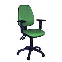 Bürostuhl 1140 ASYN mit Armlehnen - grün Antares
