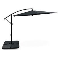 Hook Sonnenschirm mit Beschwerung Ø 3 m, schwarz NOELA 3457094 + 3457097