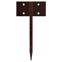 Urbis Verbinder für Garteneinfassung 25 x 10 cm, Corten, gerade CORGARDEN 1032