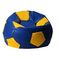 Sitzsack Fußball XL 90 cm blau-gelb