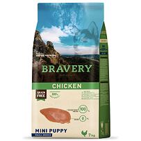 Dog PUPPY mini Hundefutter 2kg - Huhn BRAVERY 1003501