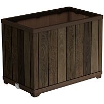 Deco Rectangle Tall Pflanzkübel 76 x 45,5 x 55 cm, Nussbaum KETER 261035